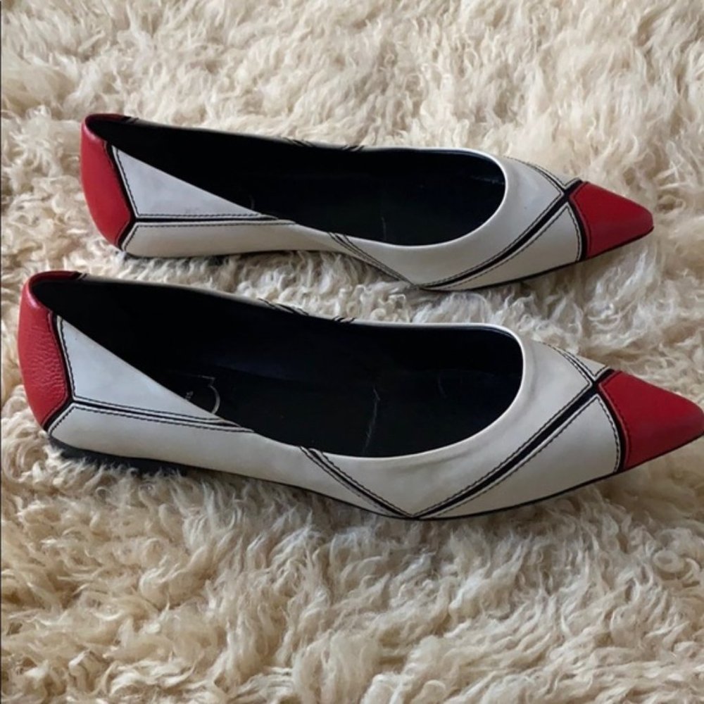 Roger Vivier Prism Color-Block Pointed Toe Flats … - image 5